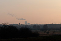 Blick auf das Rüdersdorfer Zementwerk