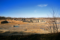 Blick in den Rüdersdorfer Tagebau