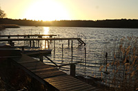 Sonnenuntergang am Straussee